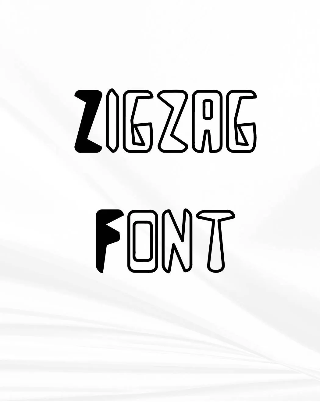 Zigzag Font Free Download