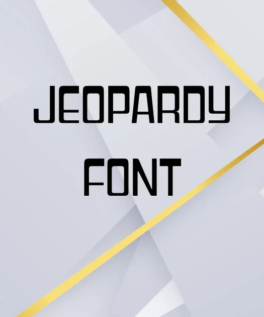 Jeopardy Font Free Download