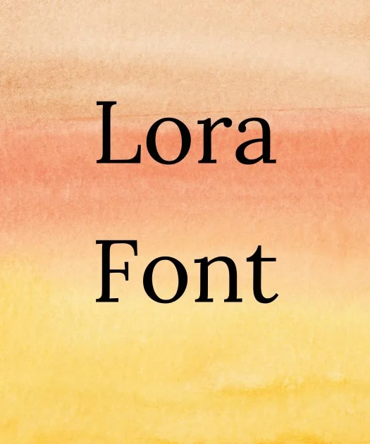 Lora Font Free Download