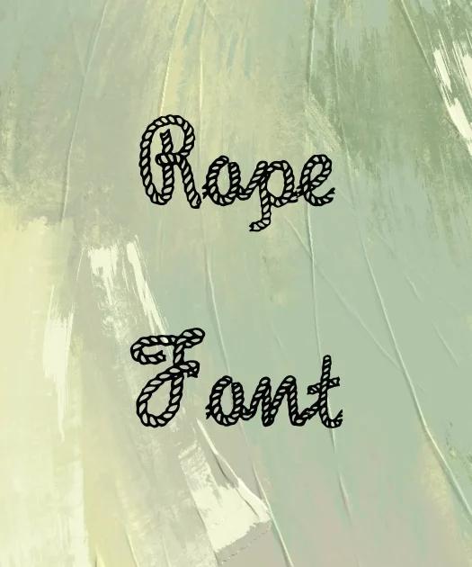 Rope Font Free Download