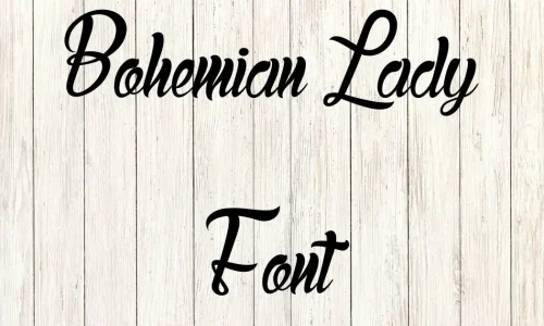 Bohemian Lady Font Free Download
