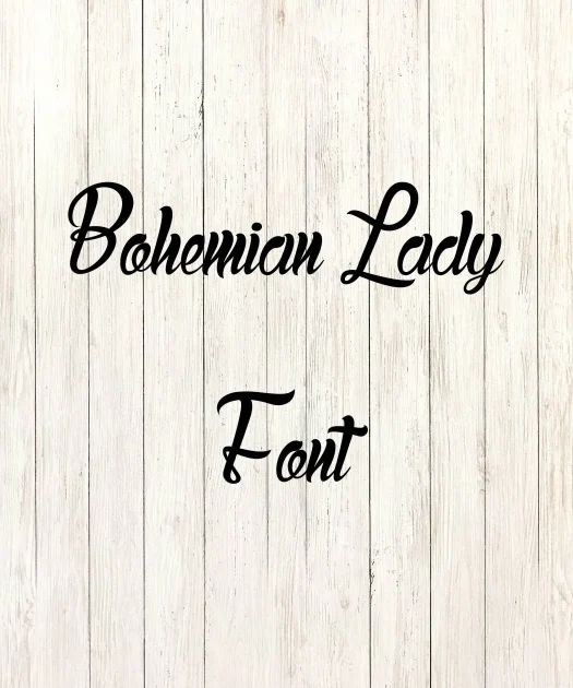 Bohemian Lady Font Free Download