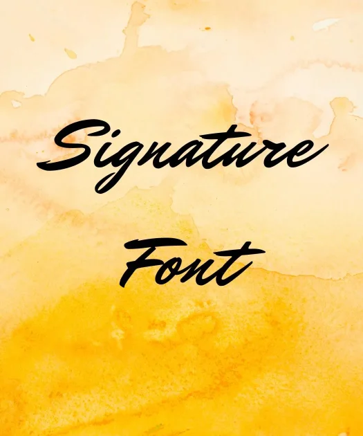 Signature Font Free Download