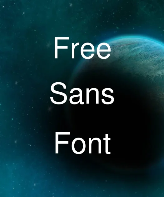 FreeSans Font Free Download