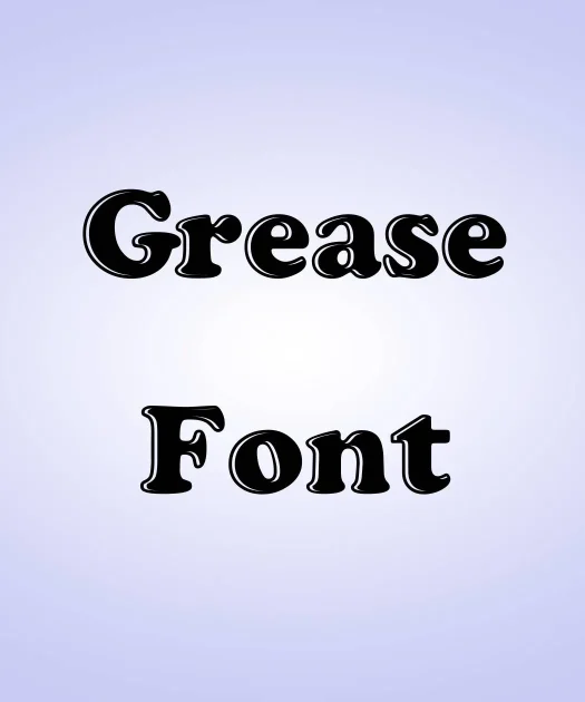 Grease Font Free Download
