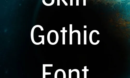 Skilt Gothic Font Free Download