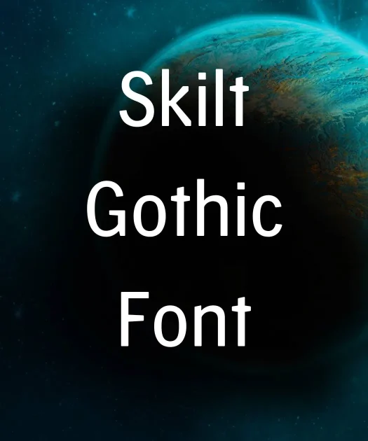 Skilt Gothic Font Free Download