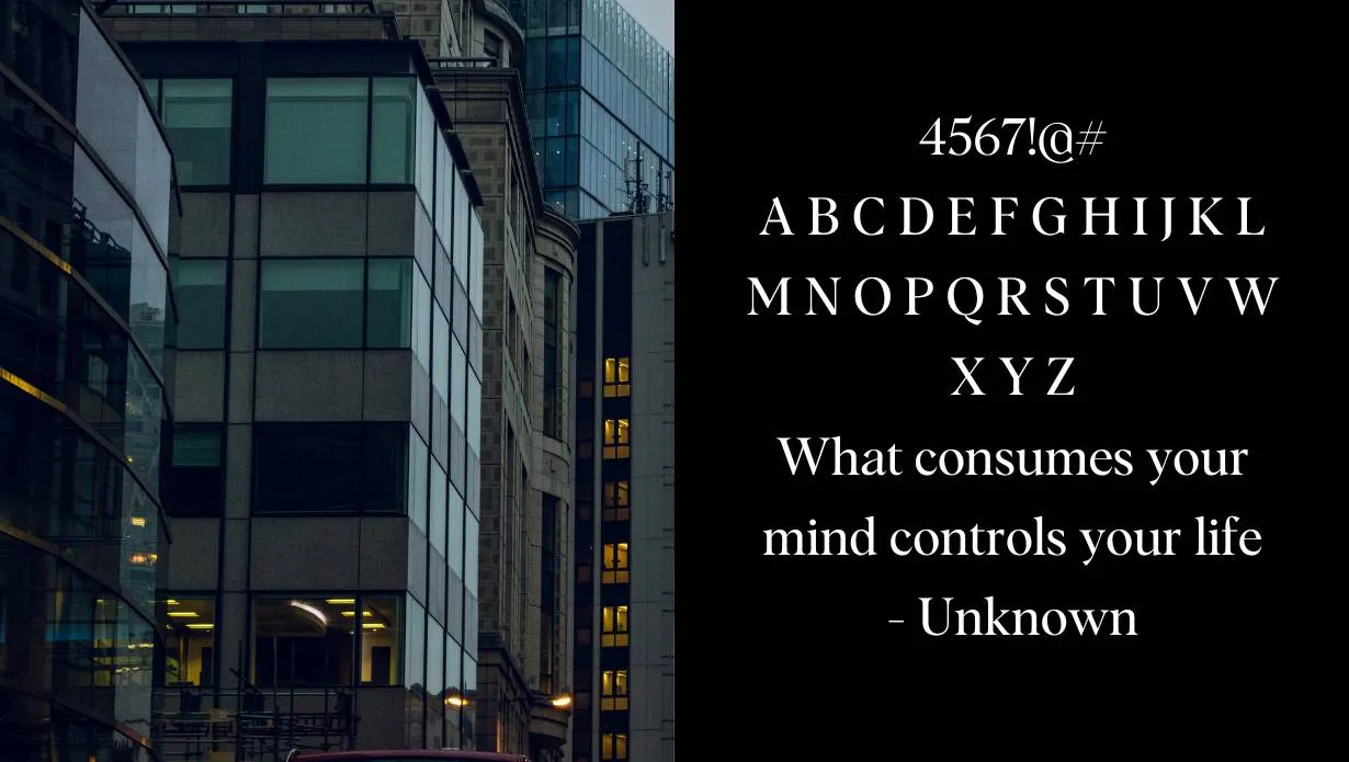 view of Albra Font family