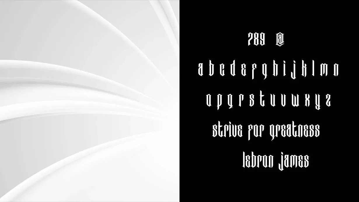 View of Bad Boys Font Family
