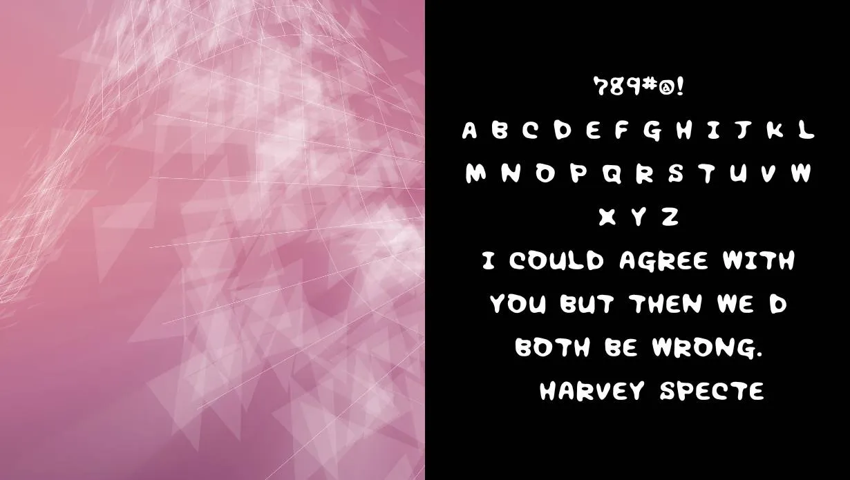 view of Chocolate Syrup Font Family