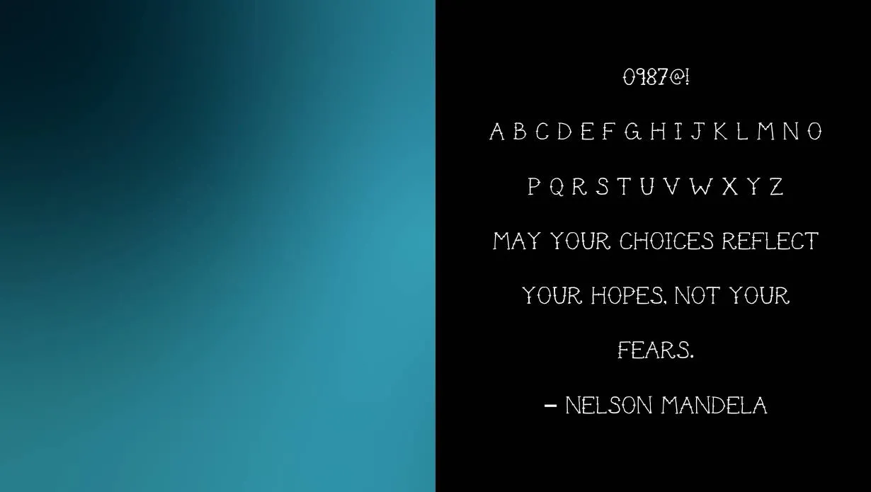 View of Cute Tattoo Font 