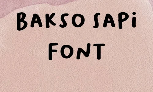 Bakso Sapi Font Free Download
