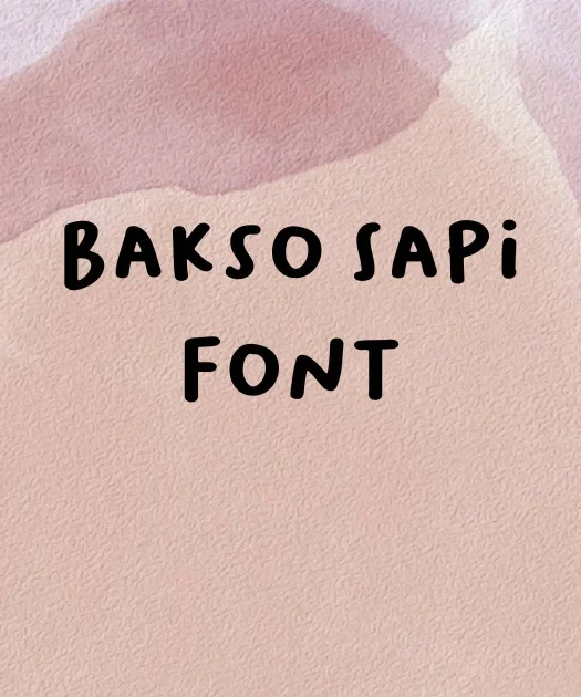 Bakso Sapi Font Free Download