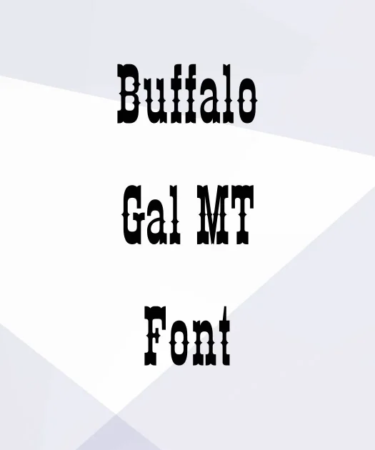 Buffalo Gal Mt Font Free Download