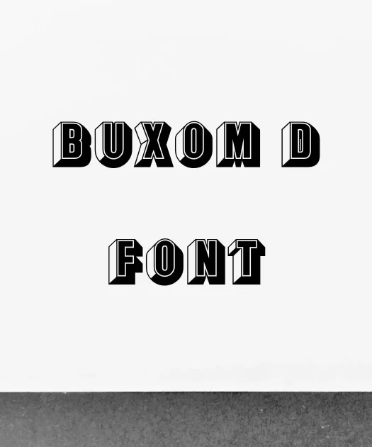 Buxom D Font Free Download