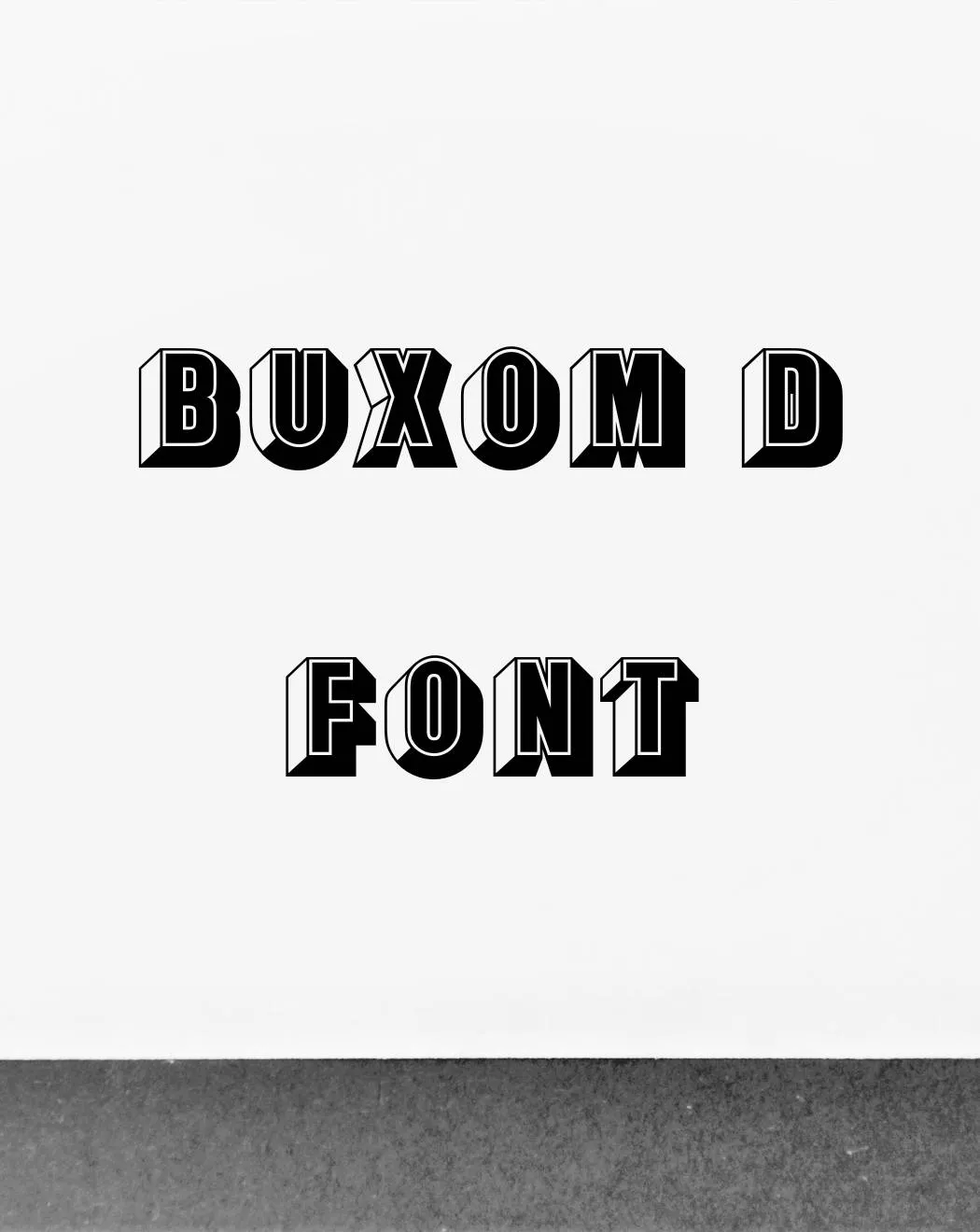 Buxom D Font Free Download