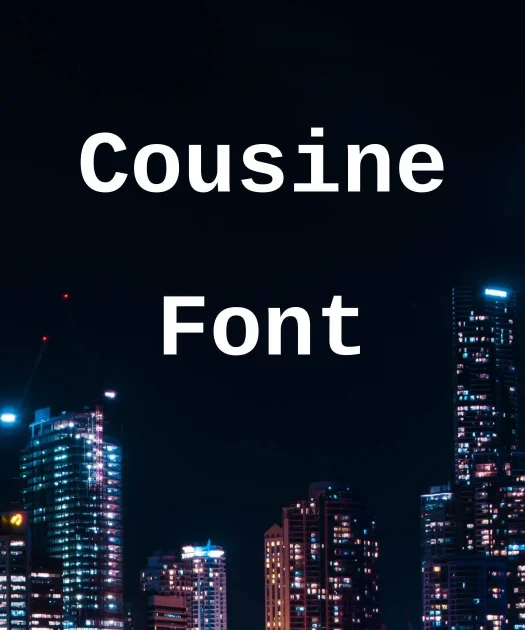 Cousine Font Free Download