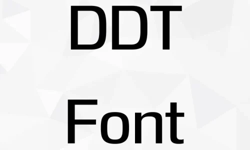 DDT Font Free Download