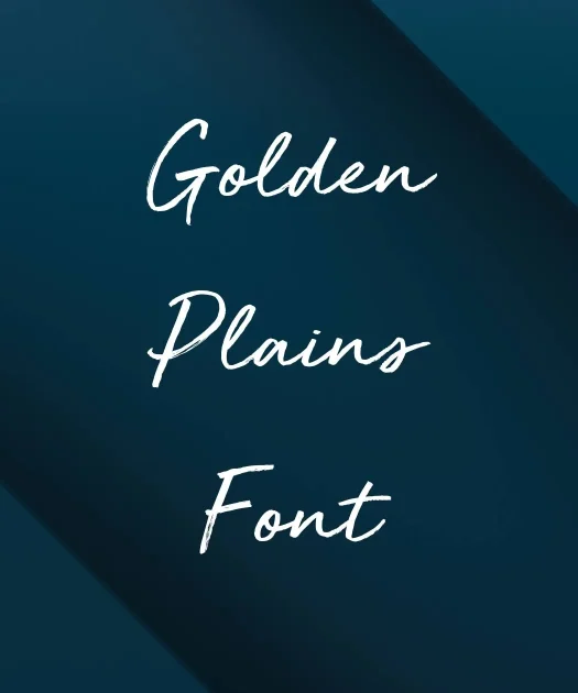 Golden Plains Font Free Download