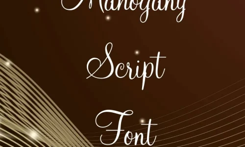 Mahogany Script Font Free Download