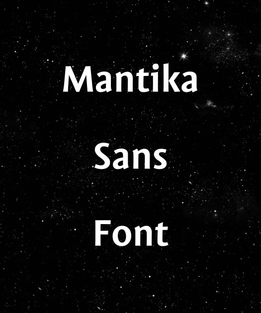 Mantika Sans Font Free Download