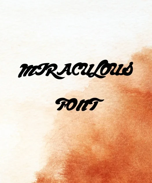 Miraculous Font Free Download