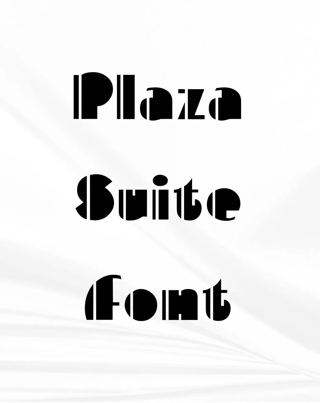 Plaza Suite Font Free Download