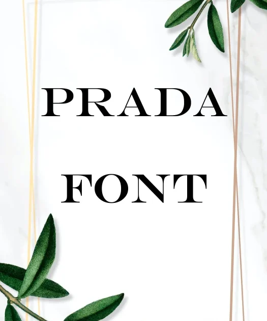 Prada Font Free Download