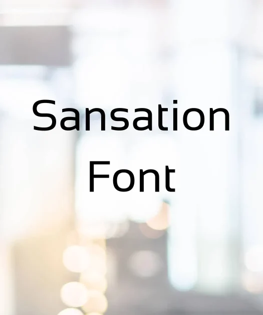 Sansation Font Free Download