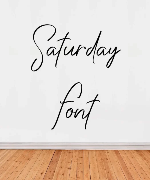 Saturday Font Free Download