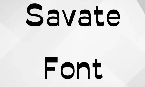 Savate Font Free Download