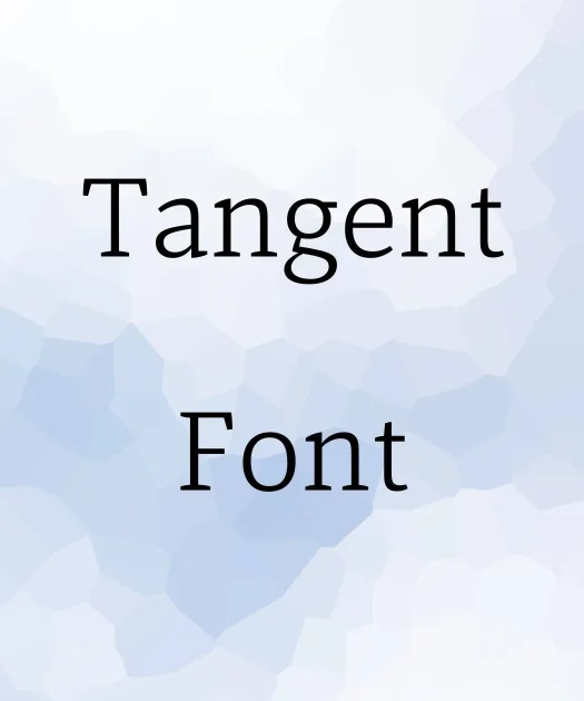 Tangent Font Free Download