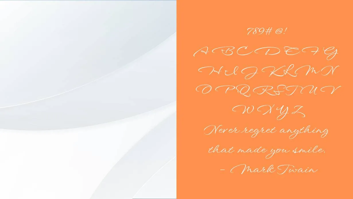 view of Windsong Font