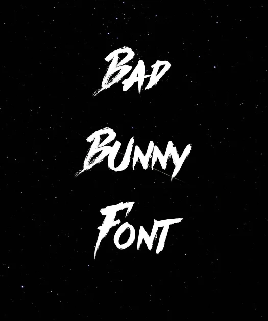 Bad Bunny Font Free Download