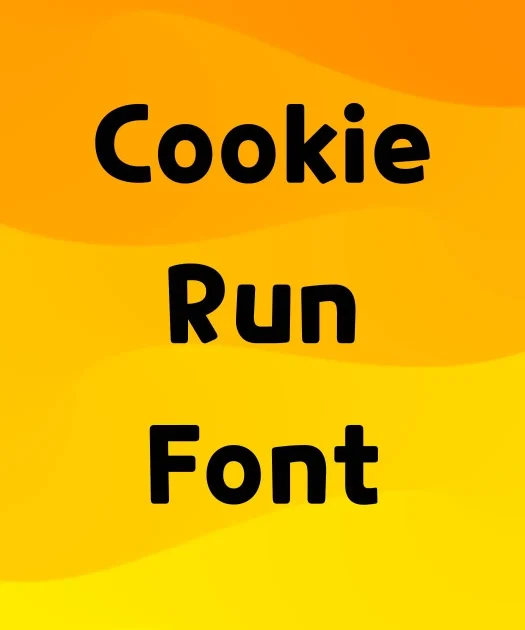 Cookie Run Font Free Download