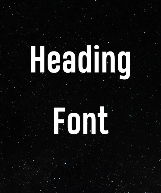 Heading Font Free Download