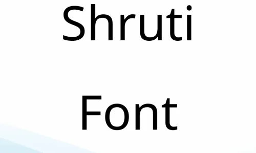 Shruti Font Free Download