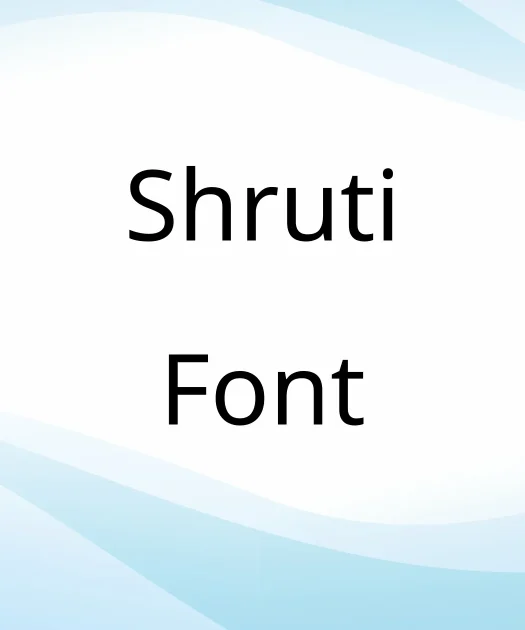 Shruti Font Free Download