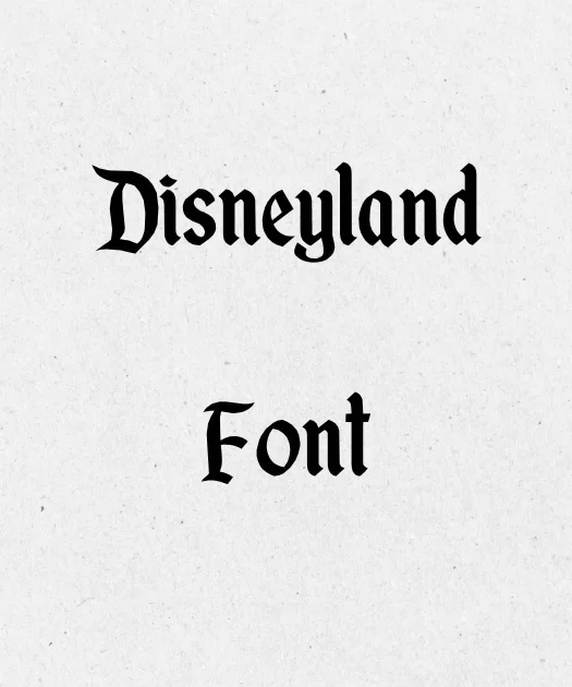 Disneyland Font Free Download