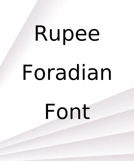 Rupee Foradian Font Free Download