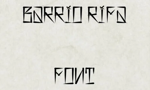 Barrio Rifa Font Free Download