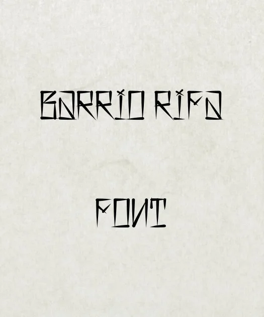 Barrio Rifa Font Free Download