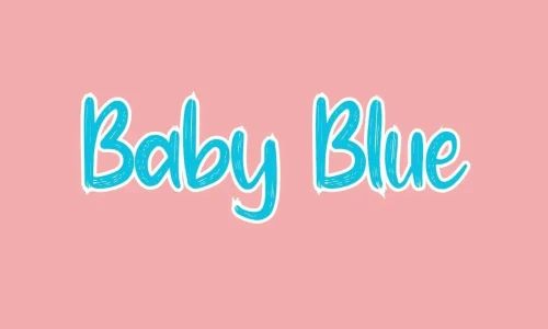 Baby Blue Font Free Download
