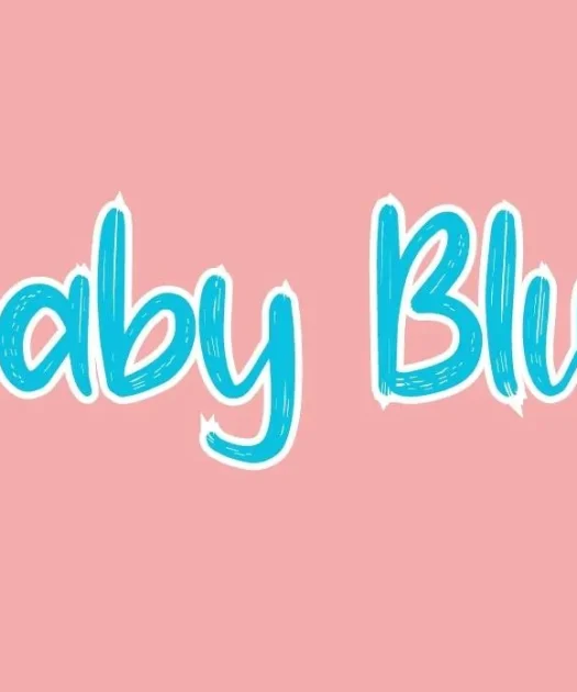 Baby Blue Font Free Download