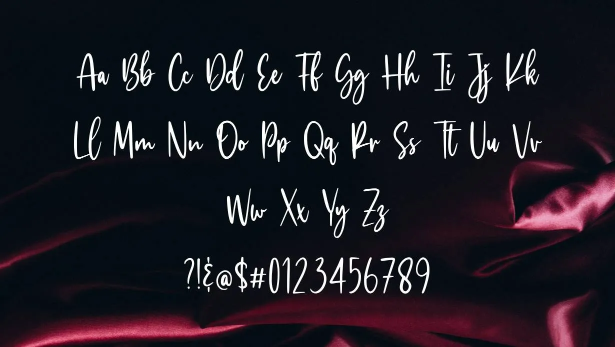 View of Billie Kimber Font Family