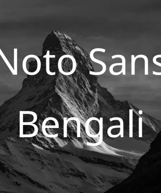 Noto Sans Bengali Font Free Download