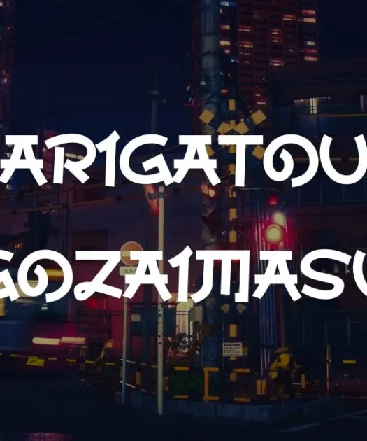 Arigatou Gozaimasu Font Free Download