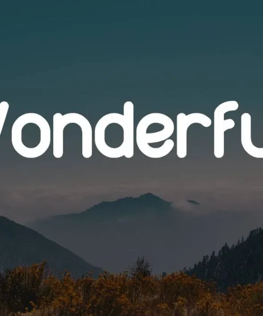 Wonderful Font Free Download
