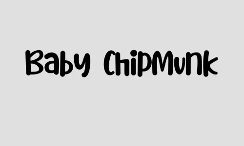 Baby Chipmunk Font Free Download