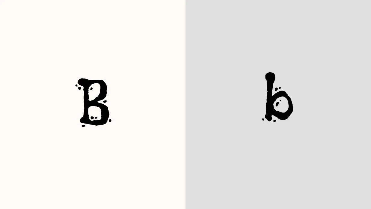 Black and White Picture Font